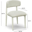 TOV Furniture Annika Textured Contract-Grade Fabric Outdoor Dining Side Chair
