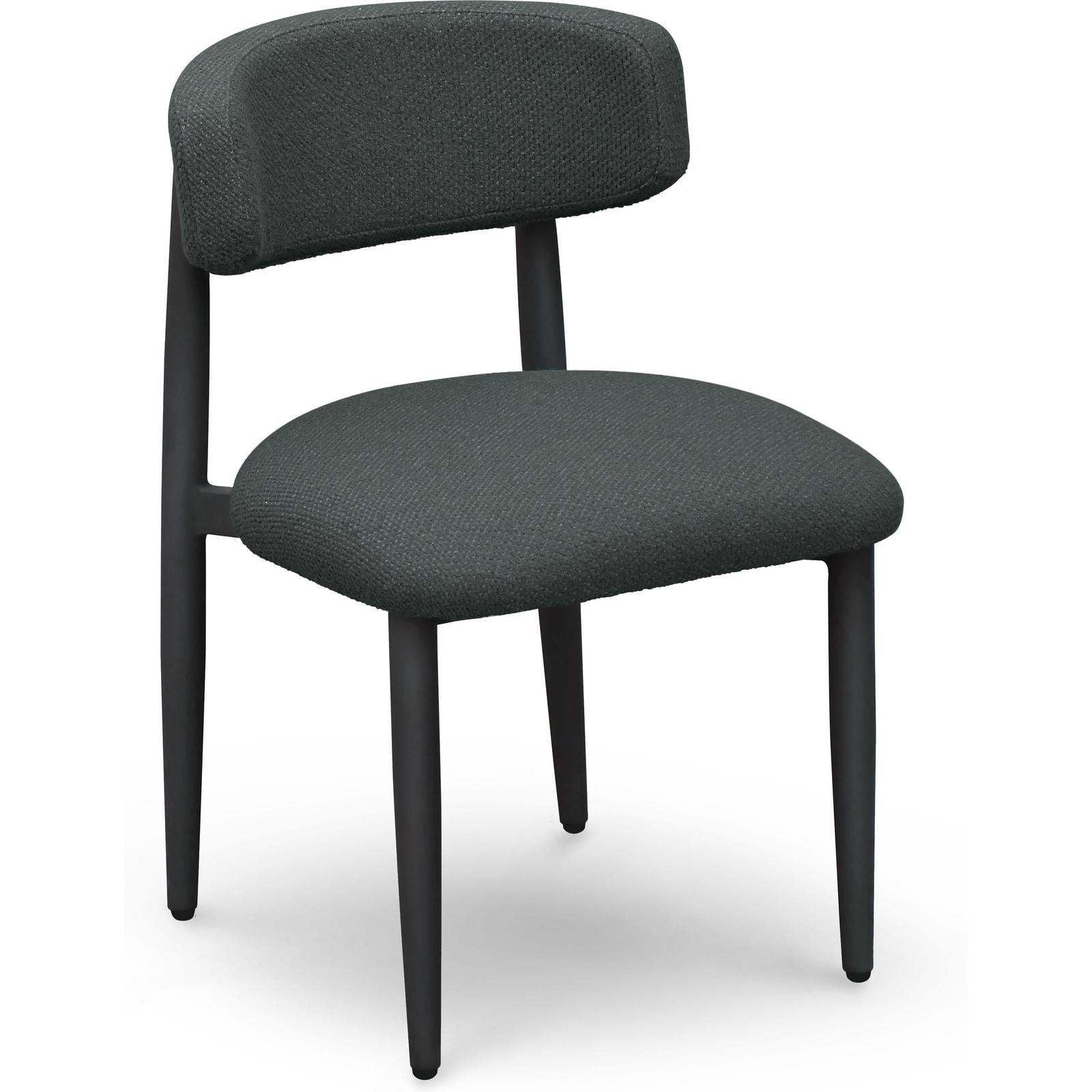 TOV Furniture Annika Textured Contract-Grade Fabric Outdoor Dining Side Chair