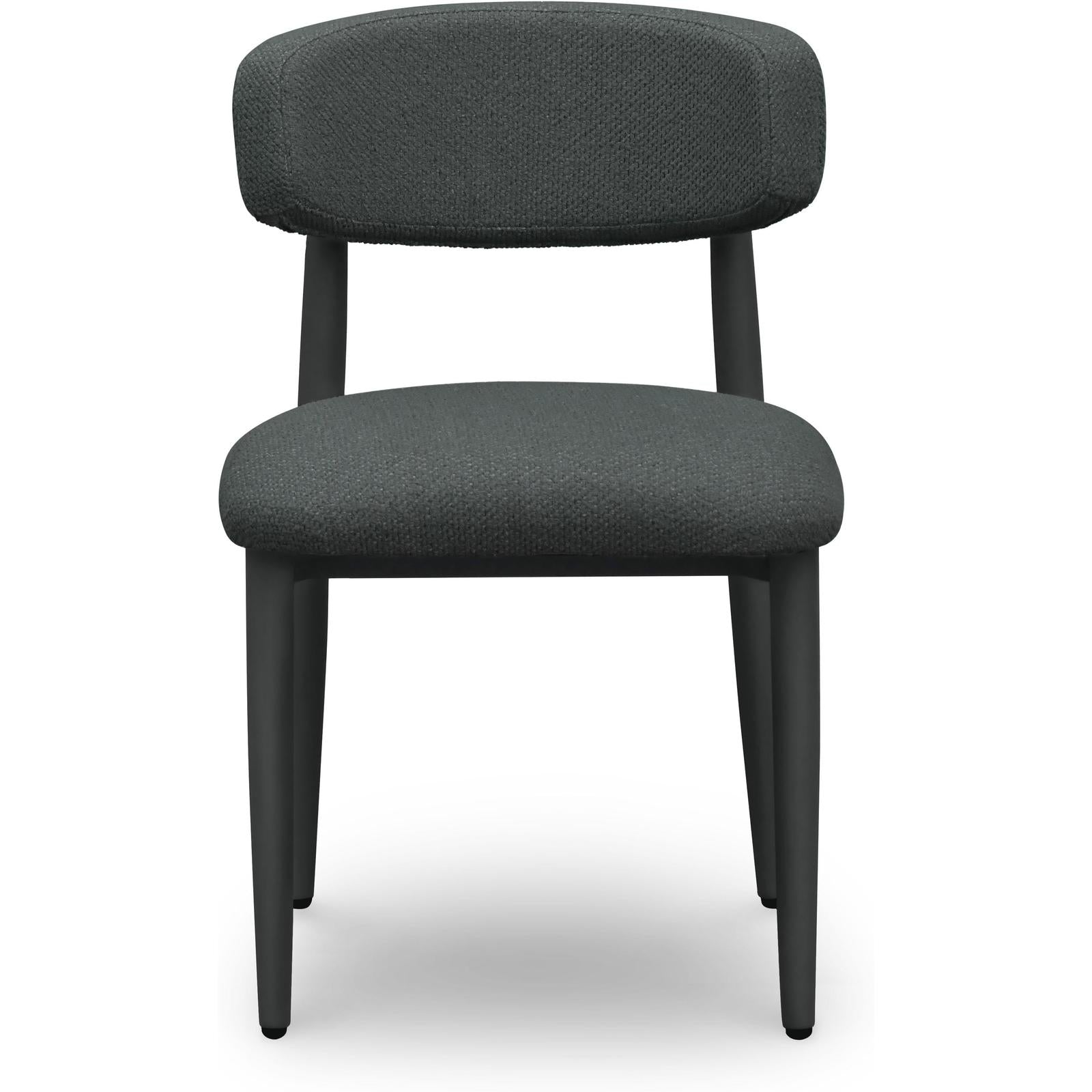 TOV Furniture Annika Textured Contract-Grade Fabric Outdoor Dining Side Chair