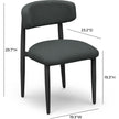 TOV Furniture Annika Textured Contract-Grade Fabric Outdoor Dining Side Chair
