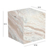 TOV Furniture Keira Marble Side Table