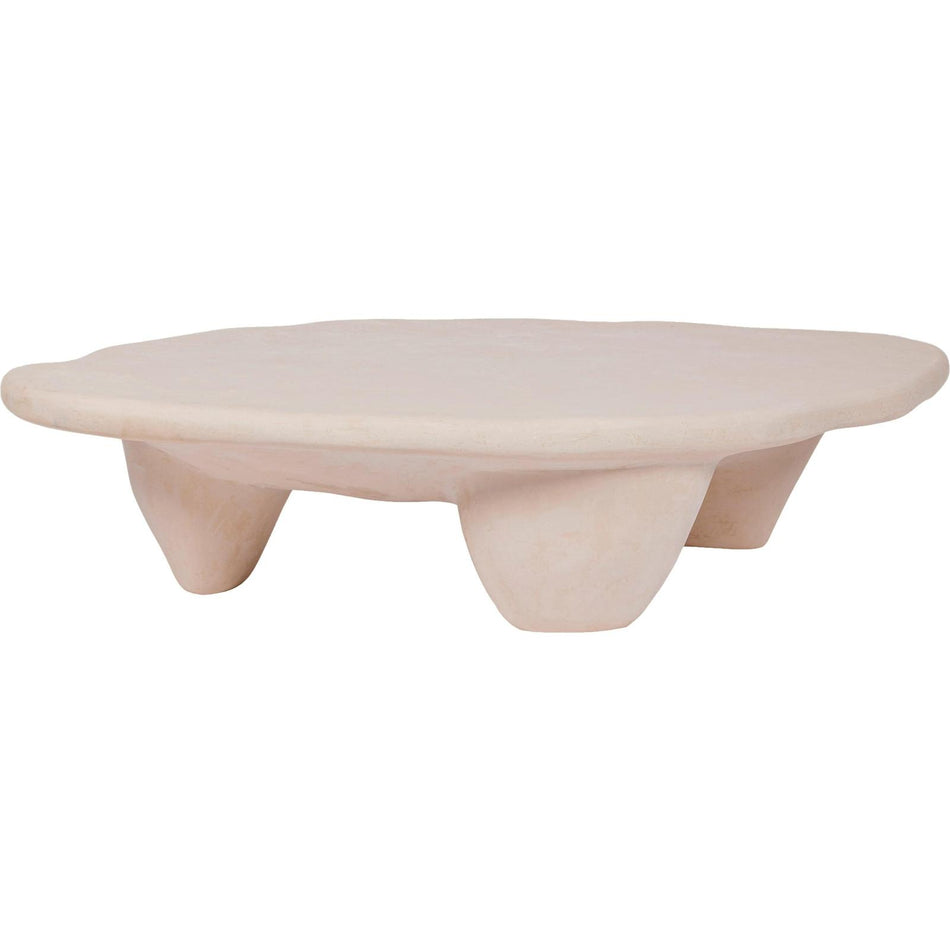 TOV Furniture Athen Nude Faux Stone Coffee Table