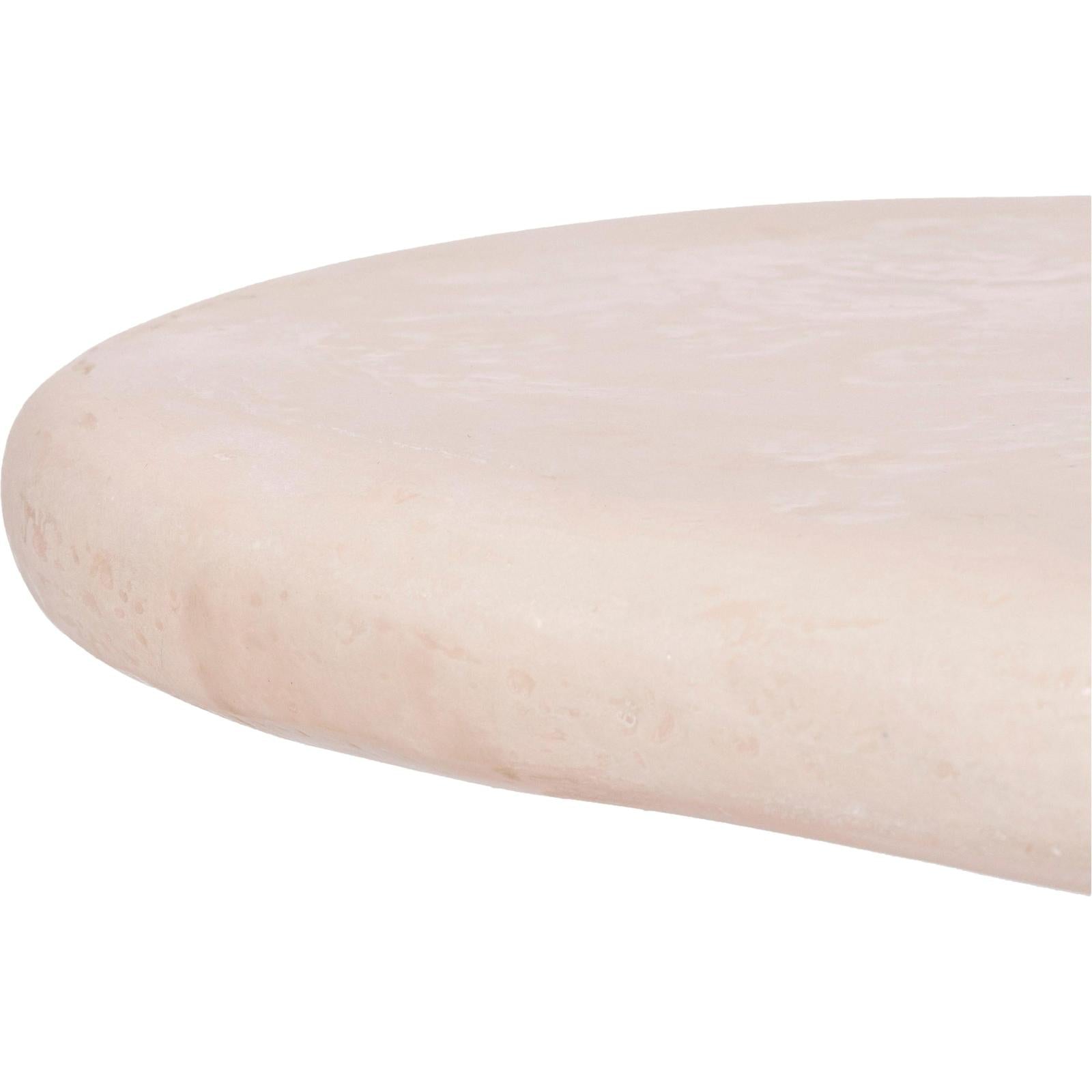 TOV Furniture Athen Nude Faux Stone Coffee Table