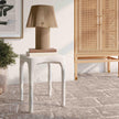 TOV Furniture Skully Cream Textured Side Table