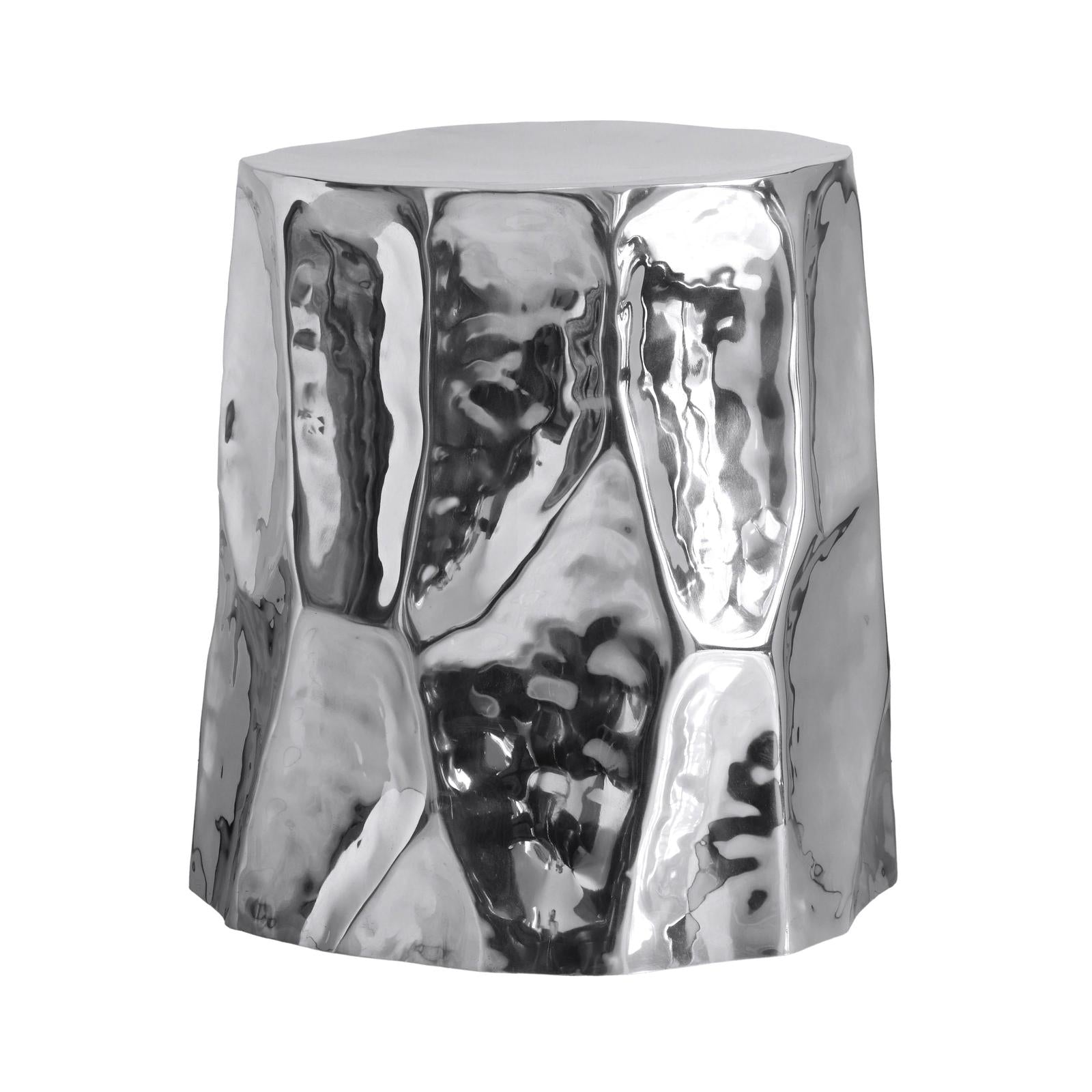 TOV Furniture Forma Chrome Side Table