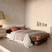 TOV Furniture Rizi Textured Wool Upholstered Bench