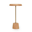 TOV Furniture Saddle Natural Raffia Contract-Grade Side Table