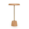 TOV Furniture Saddle Natural Raffia Contract-Grade Side Table
