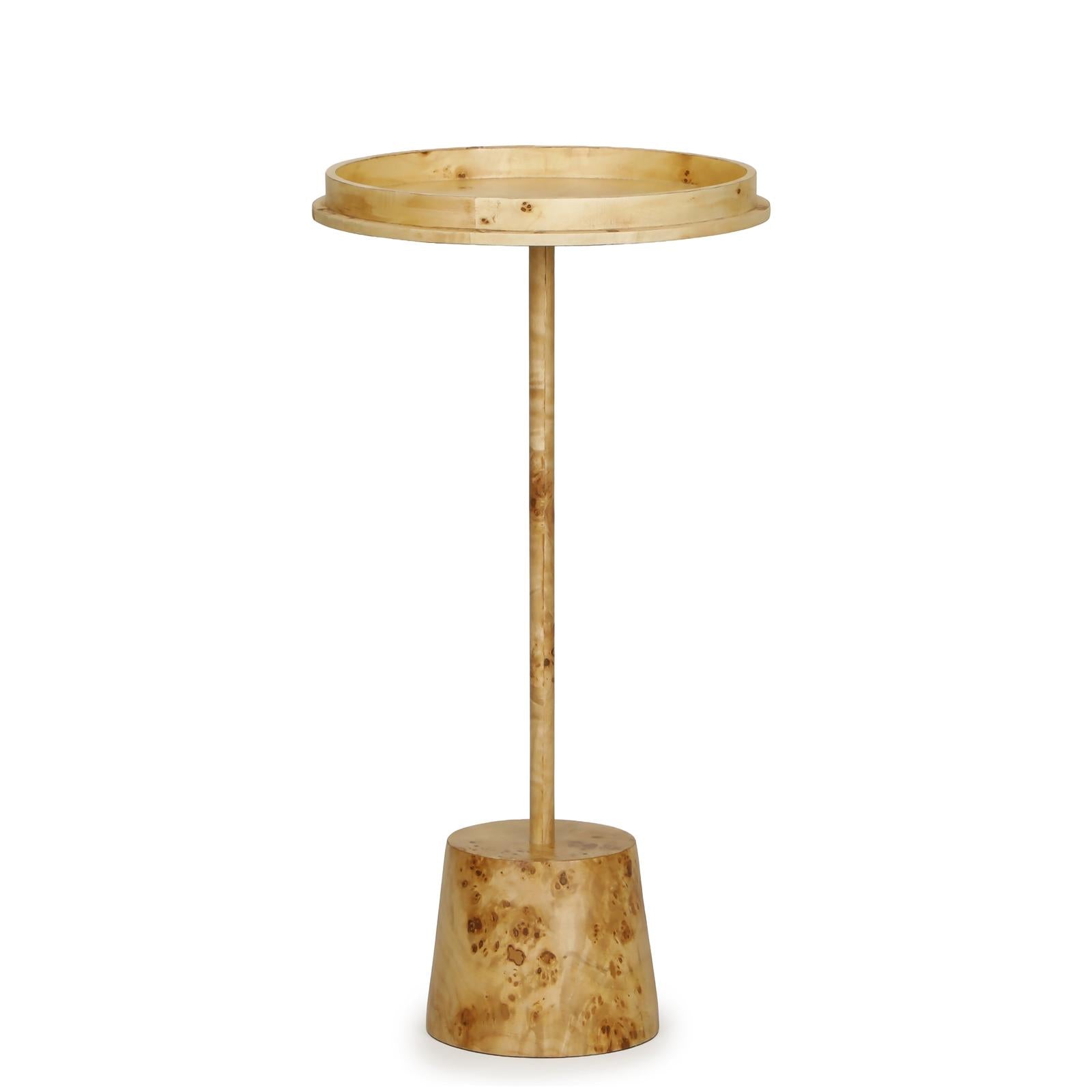 TOV Furniture Destin Natural Burl Contract-Grade Side Table