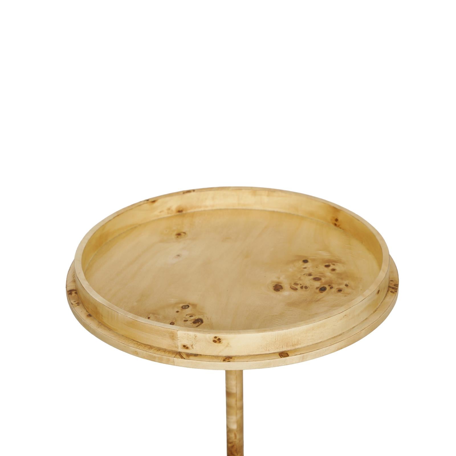 TOV Furniture Destin Natural Burl Contract-Grade Side Table
