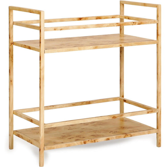 TOV Furniture Destin Natural Burl Contract-Grade Bar Cart