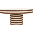 TOV Furniture Lyra Natural Striped Cotton Jute Contract-Grade Coffee Table