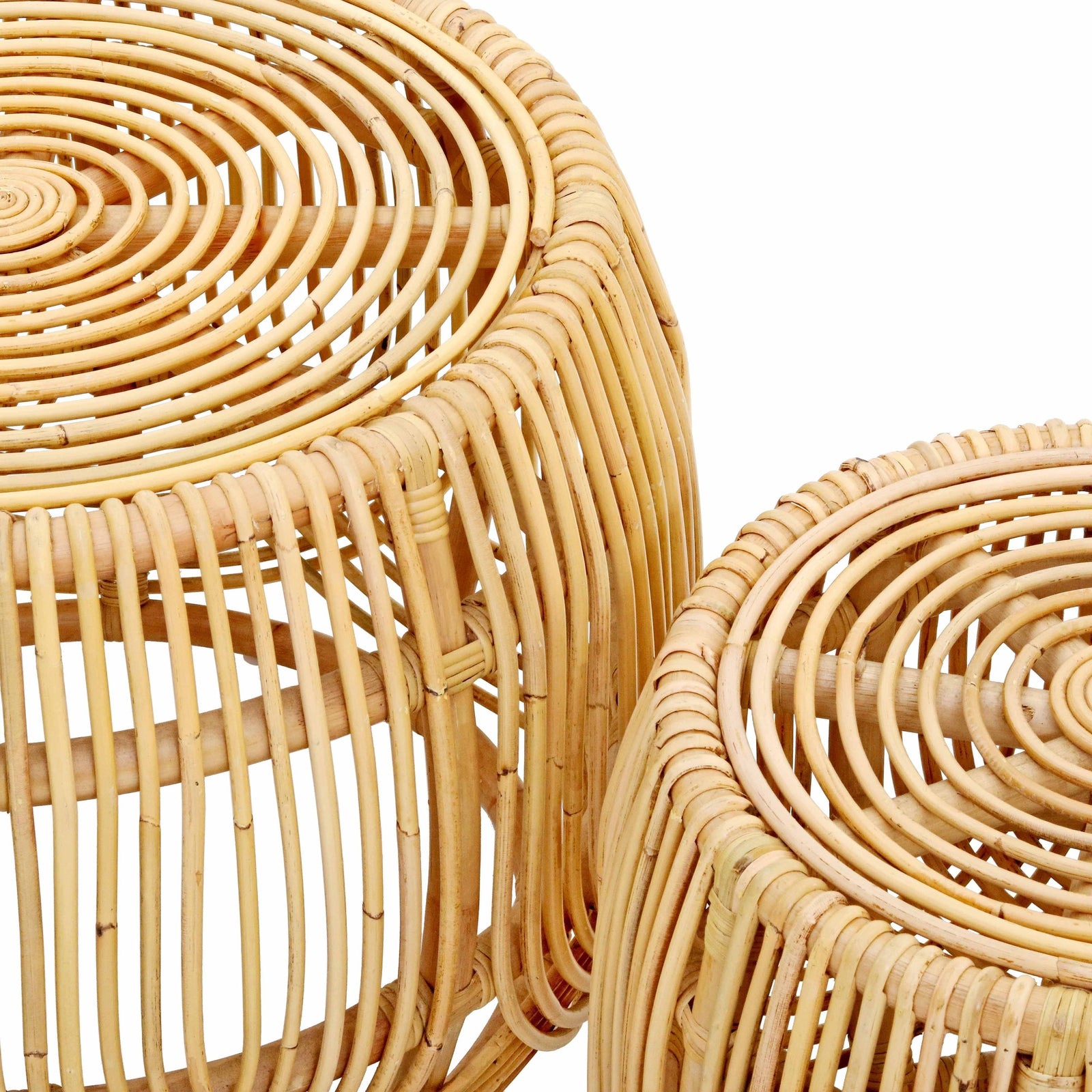 TOV Furniture Azrina Rattan Nesting Table