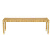 TOV Furniture Amara Cream Linen Bench Clearance