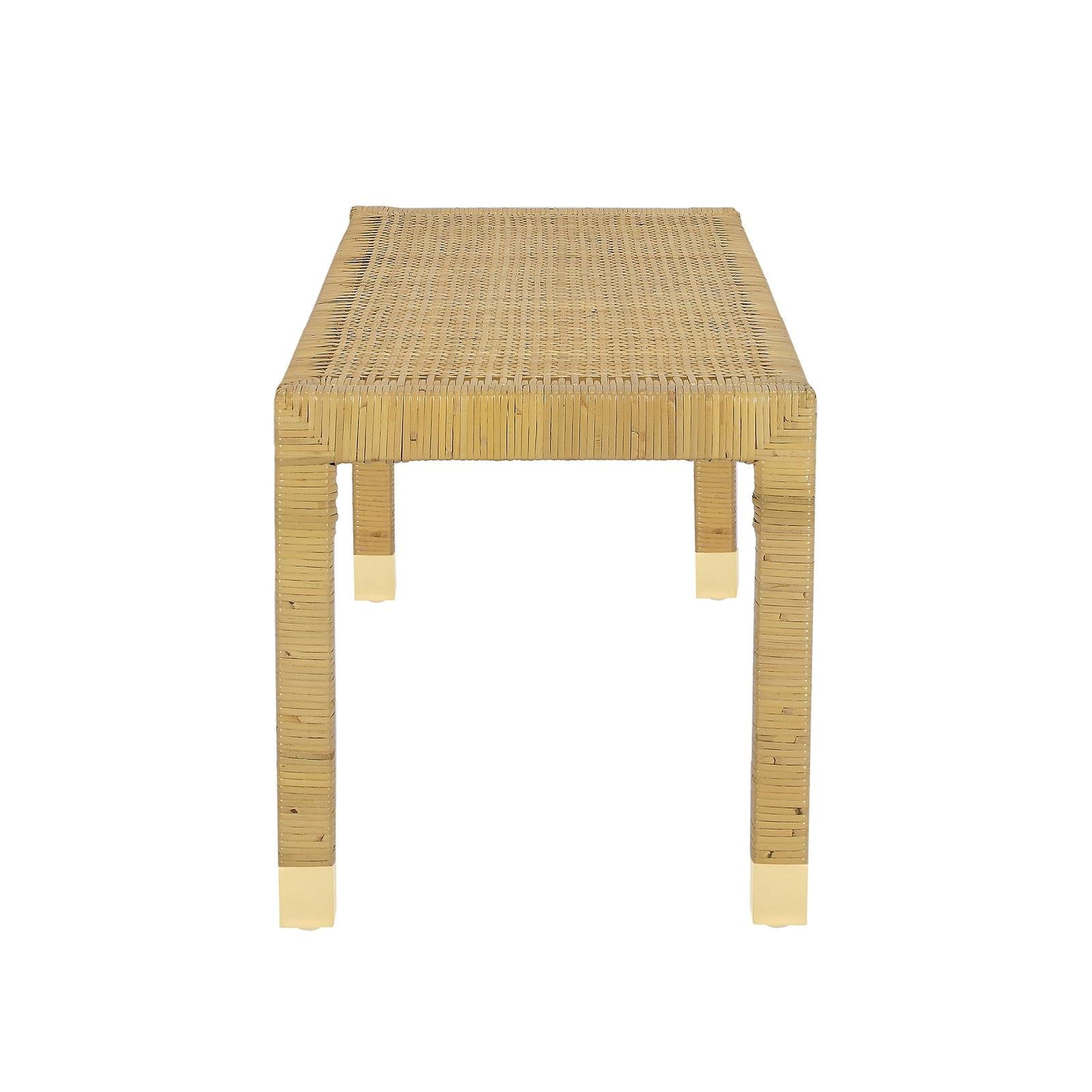 TOV Furniture Amara Cream Linen Bench Clearance
