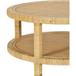 TOV Furniture Amara Natural Rattan Round Coffee Table