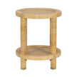 TOV Furniture Amara Natural Rattan Side Table
