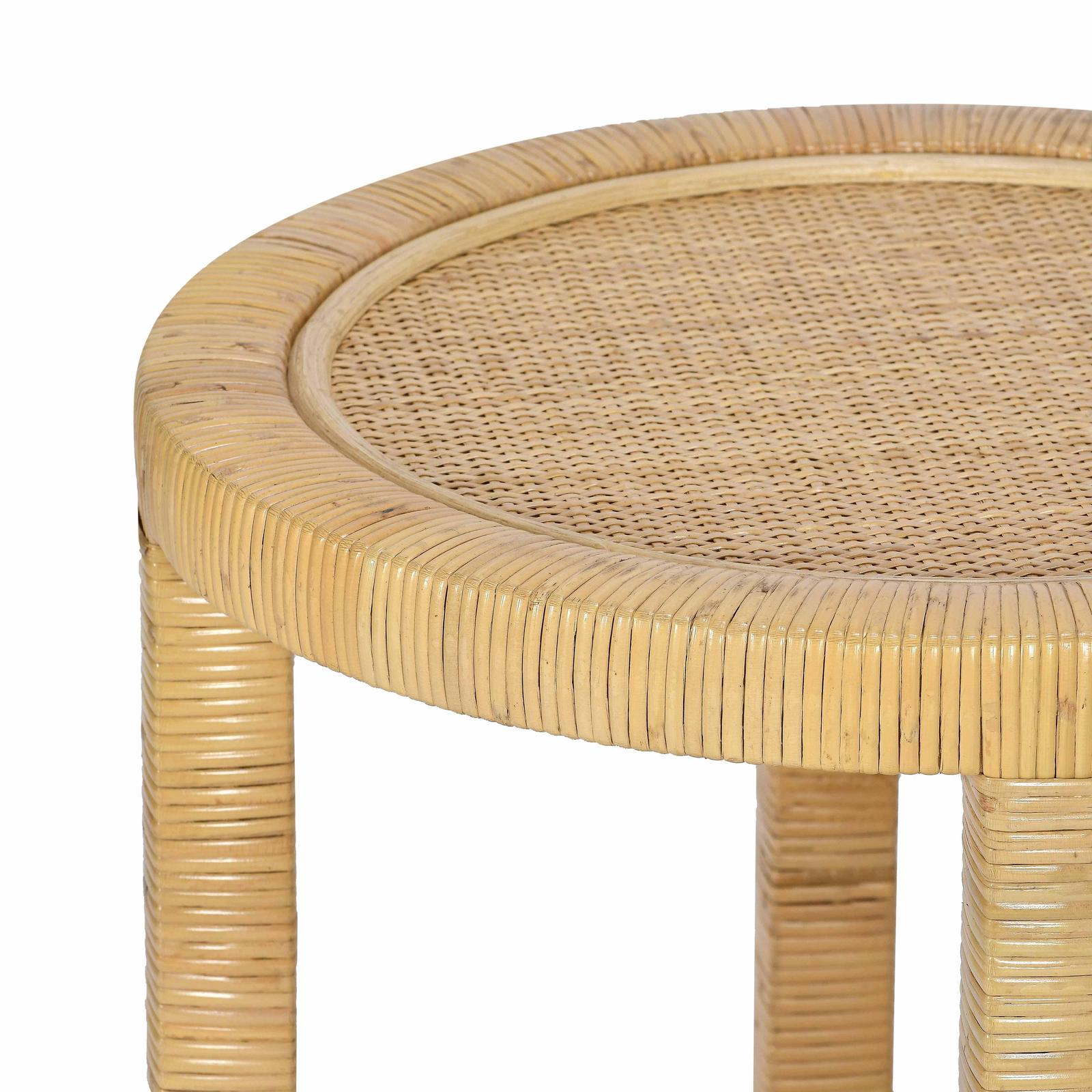 TOV Furniture Amara Natural Rattan Side Table