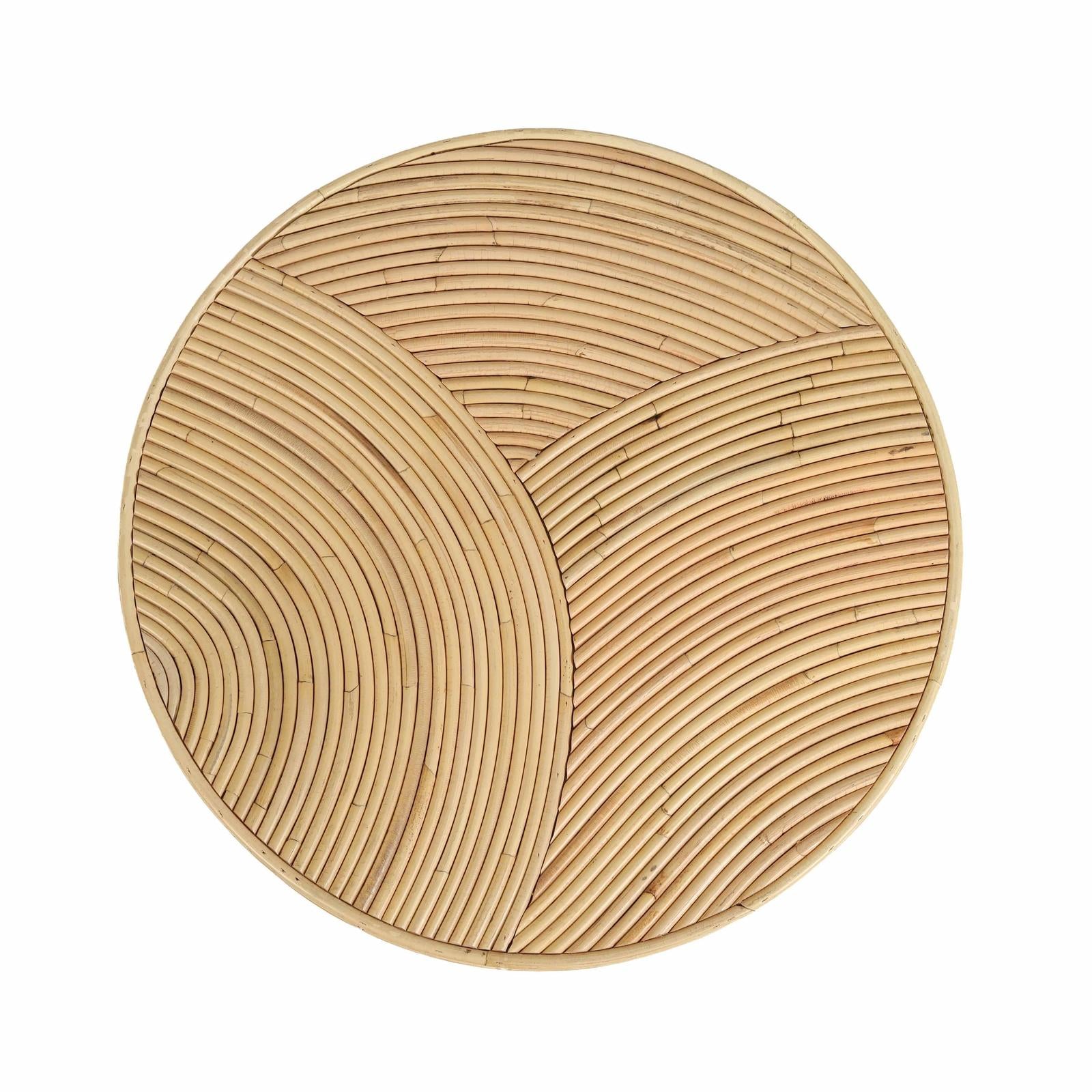 TOV Furniture Matea Natural Rattan Arch Side Table