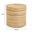 TOV Furniture Matea Natural Rattan Arch Side Table