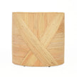 TOV Furniture Matea Natural Rattan Cross Side Table