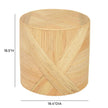 TOV Furniture Matea Natural Rattan Cross Side Table