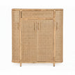 TOV Furniture Tarot Natural Rattan Bar Cabinet