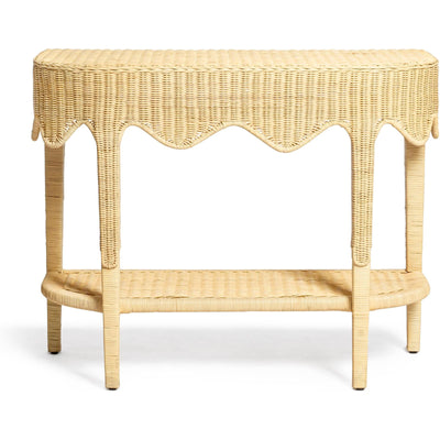 TOV Furniture Sally Natural Rattan Console Table