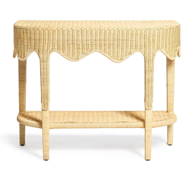 TOV Furniture Sally Natural Rattan Console Table