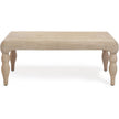 TOV Furniture Vicky Natural Woven Seagrass Rectangular Coffee Table