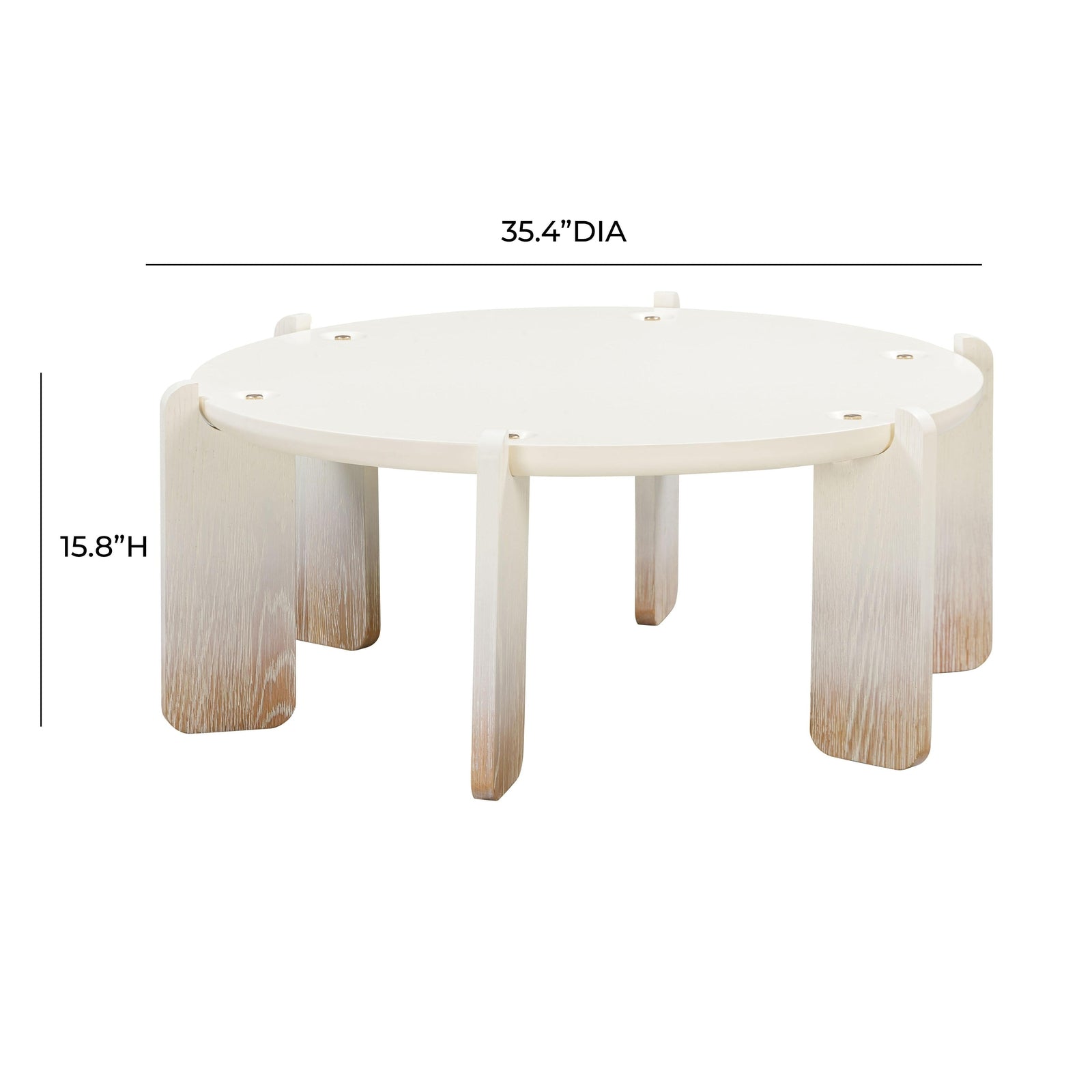 TOV Furniture Gloria Cream Oak Coffee Table