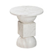 TOV Furniture Chip Marble Print Indoor / Outdoor Side Table