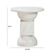 TOV Furniture Chip Marble Print Indoor / Outdoor Side Table