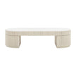 TOV Furniture Bella Cream Oval Coffee Table