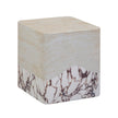 TOV Furniture Brut Faux Travertine & Breccia Concrete Indoor/Outdoor Side Table