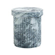 TOV Furniture Serafina Faux Marble Concrete Indoor / Outdoor Side Table