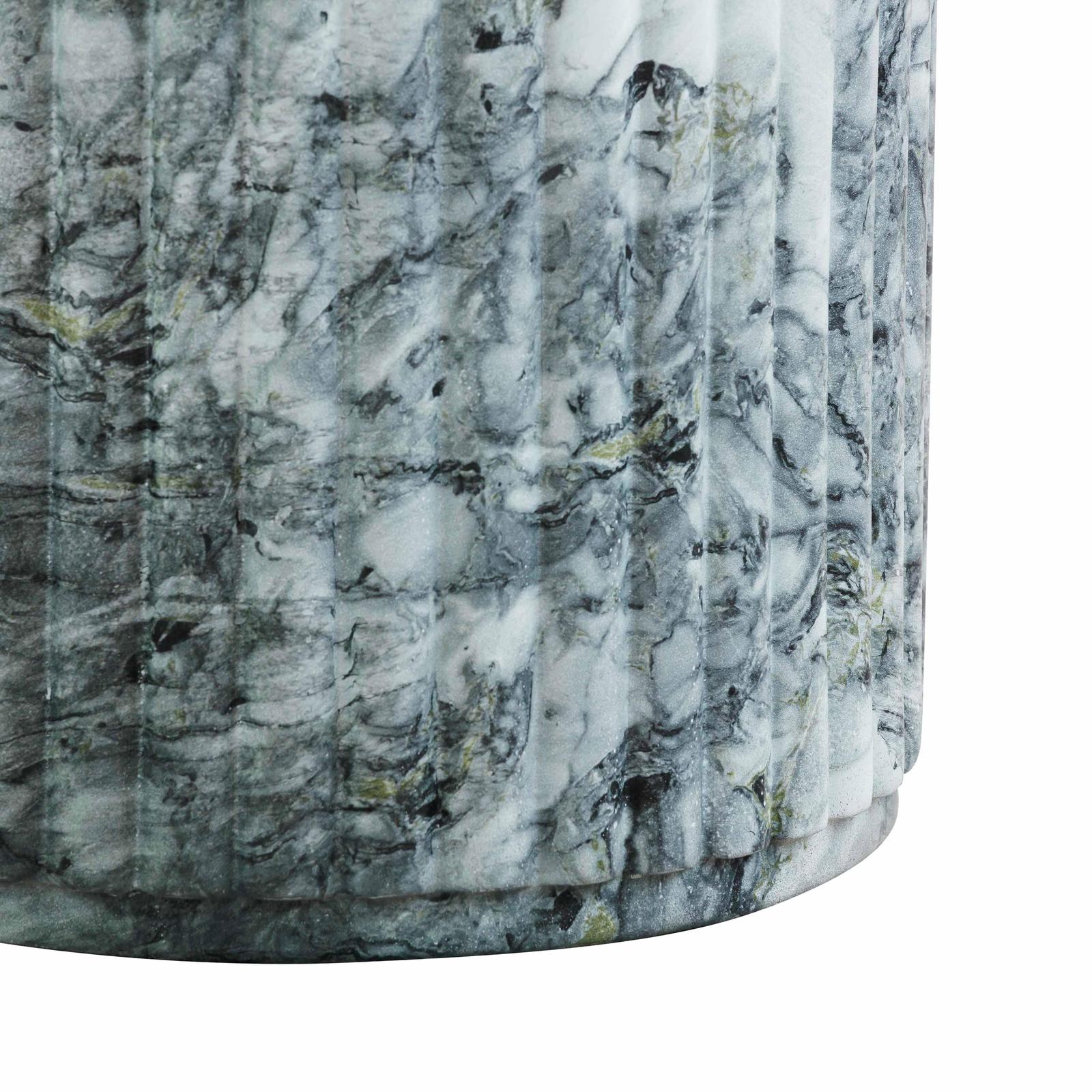 TOV Furniture Serafina Faux Marble Concrete Indoor / Outdoor Side Table