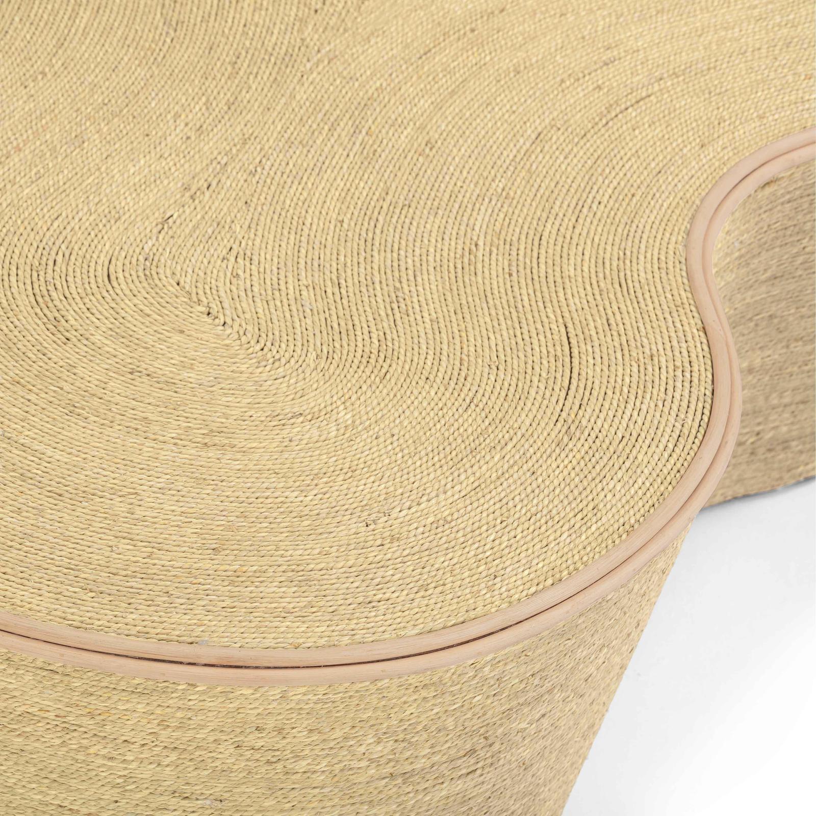 TOV Furniture Slab Natural Seagrass Coffee Table