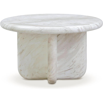 TOV Furniture Juju Faux Marble Indoor/Outdoor Round Coffee Table