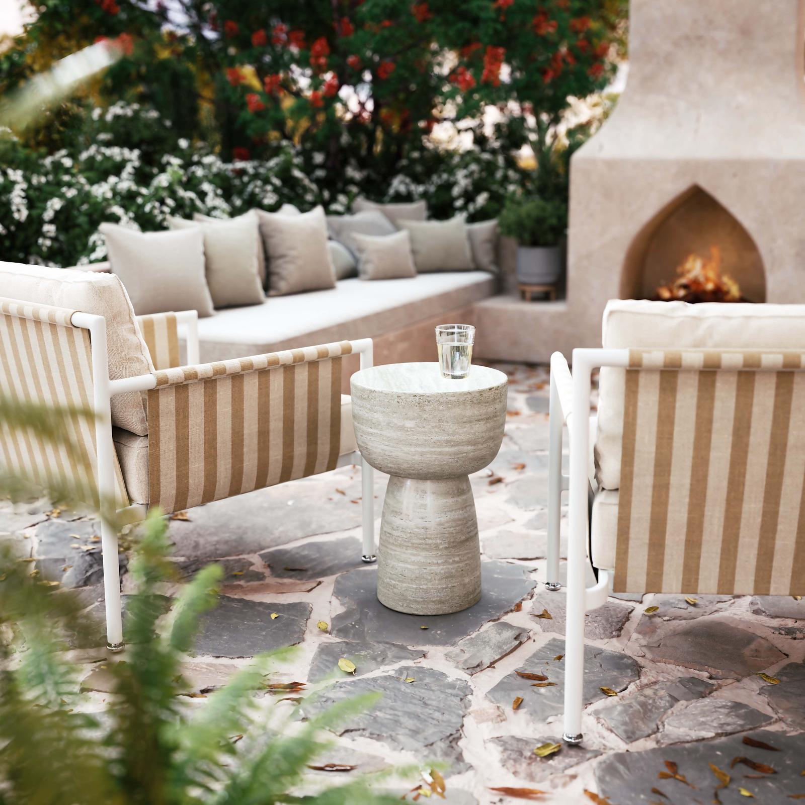 TOV Furniture Charra Indoor/Outdoor Side Table
