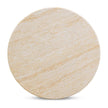 TOV Furniture Amora Faux Travertine Indoor/Outdoor Round Accent Table