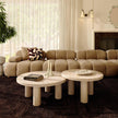 TOV Furniture Amora Faux Travertine Indoor/Outdoor Round Accent Table