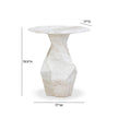 TOV Furniture Esme Faux Marble Indoor/Outdoor Round Side Table