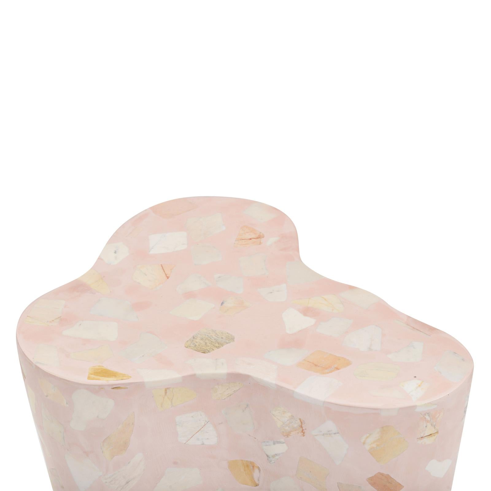 TOV Furniture Slab Faux Terrazzo Indoor/Outdoor Side Table