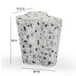 TOV Furniture Slab Faux Terrazzo Indoor/Outdoor Side Table
