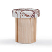 TOV Furniture Sheila Textured Concrete Indoor / Outdoor Side Table