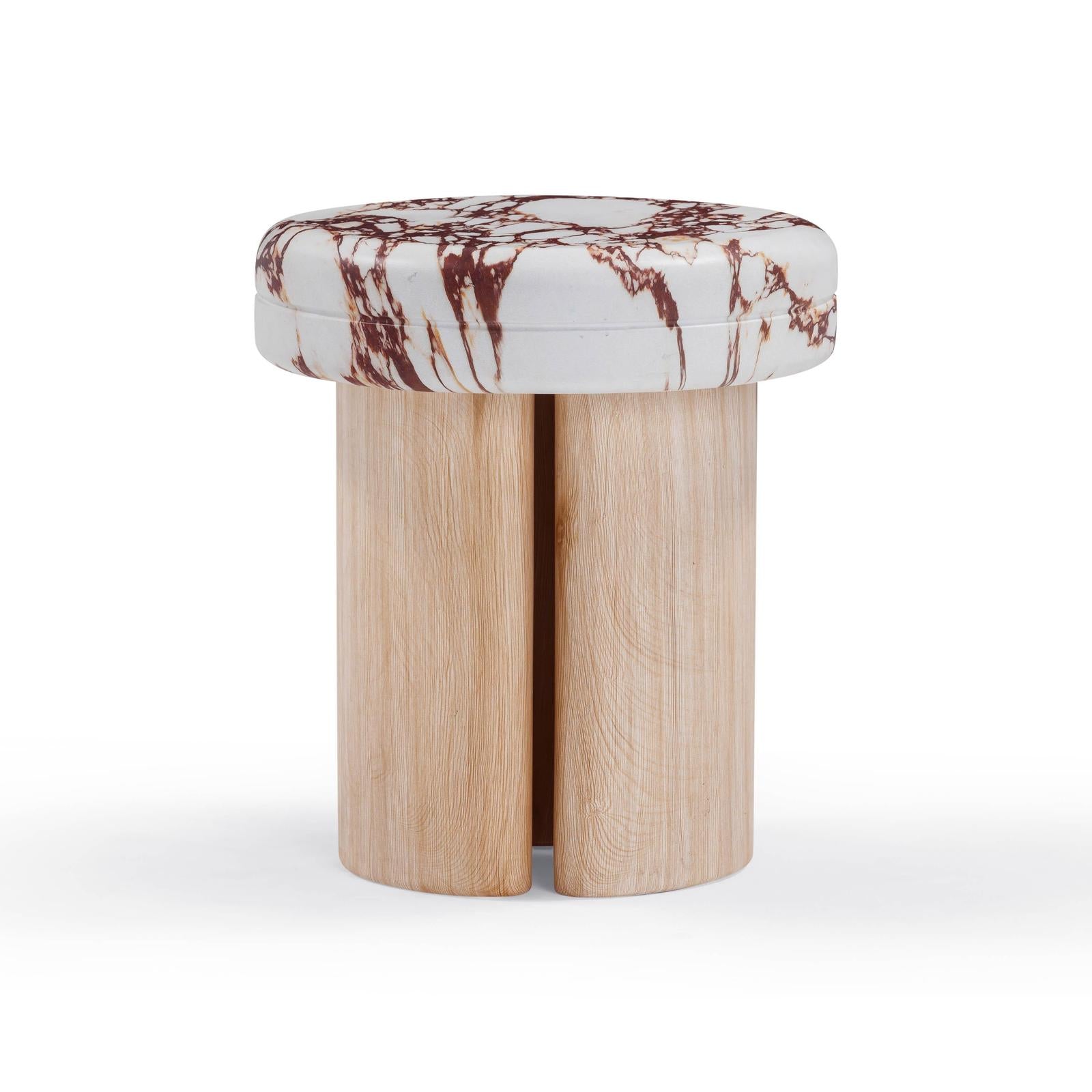 TOV Furniture Sheila Textured Concrete Indoor / Outdoor Side Table