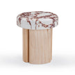 TOV Furniture Sheila Textured Concrete Indoor / Outdoor Side Table