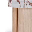 TOV Furniture Sheila Textured Concrete Indoor / Outdoor Side Table