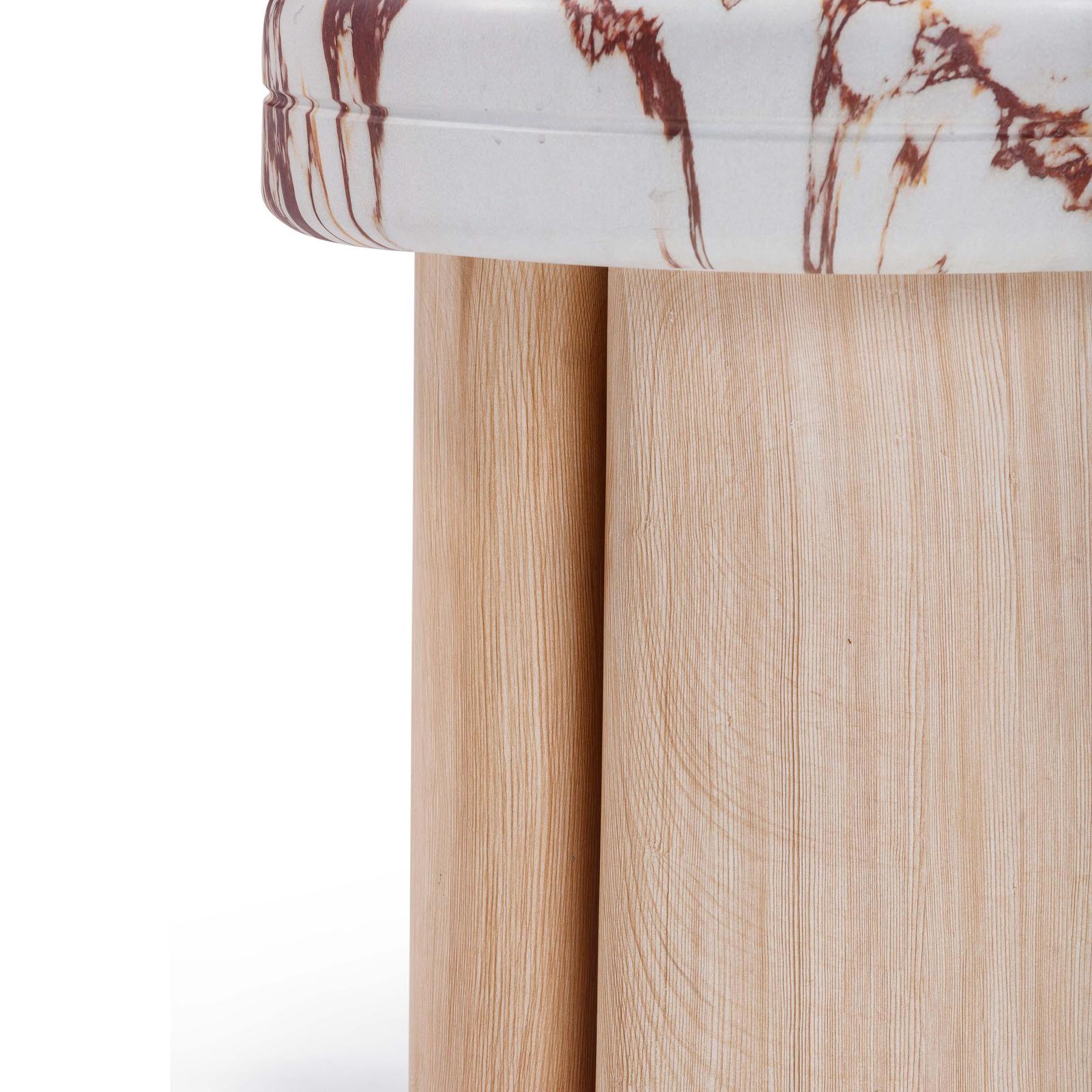TOV Furniture Sheila Textured Concrete Indoor / Outdoor Side Table